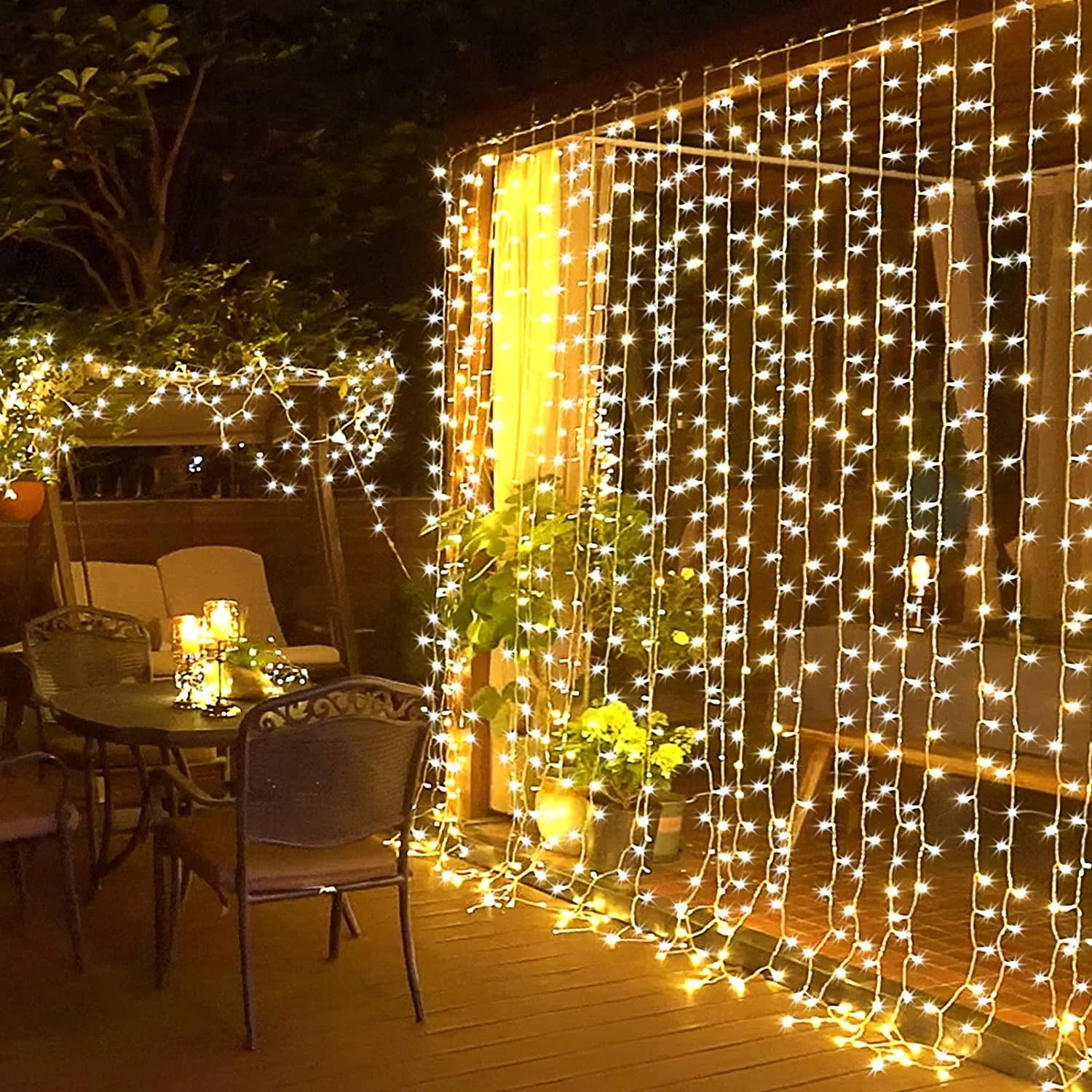 Northyle Safe LED Light Strings PVC Material 3x3m Festival Lighting Christmas Diwali Ramadan Decorative Lights IP44 5000K