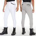 Men's Multi-Color Spandex Equestrian Training Breeches Custom Logo Knee Silicone Tight Horse Riding Pants with Jodhpurs Wear