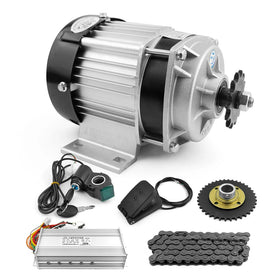48V 500W Three Wheeler Bike Electric Motor Kit With Brushless Gear Reduction Motor and Foot Pedal Accelerator Motorcycle Chain