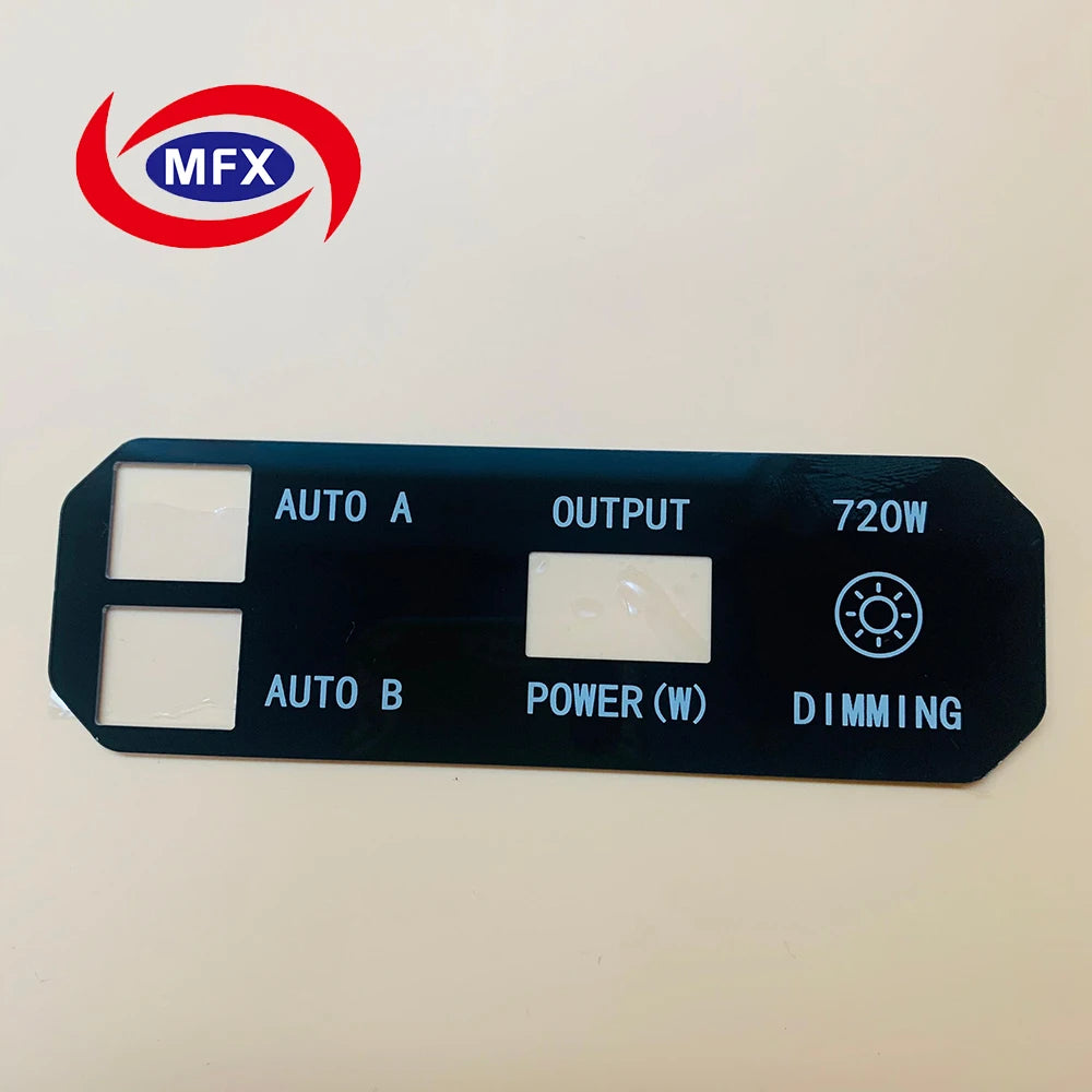 OEM Laser Equipment Automobile Decorative Control Display Front Tempered Gorilla Glass Acrylic Panel Cover
