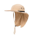 UPF 50+ Sun Protection Brim Bucket Sun Hat Cap Fishing Hat with Neck Flap for Men and Women