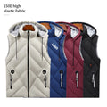 150D High Elastic Fabric Hooded Sleeveless Jacket Puffer Vest Men
