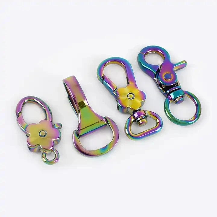 Meetee H4-1 AP376 BF676 13/3/15mm Colorful Key Lobster Clasp Plum Hook Buckle Bag Accessories Chain Connection Buckle