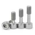 304 Stainless Steel M8 Anti-loosening Screw Allen Loaded Captive Panel Screws Hex Socket Knurled Cap Hand Head Bolts