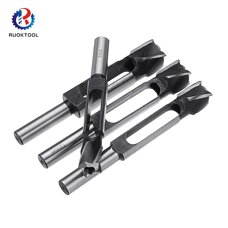 Wear-Resistant and Durable Tenon Dowel Wood Plug Cutter Set for Woodworking Electric Drills