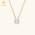 Wholesale Dainty Women Stainless Steel Simple Fashion Jewelry Pendant Zircon Necklace