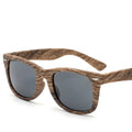 Classic Wood Color Bamboo Color Gradient Sunglasses Custom Logo Plastic Square Unisex