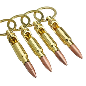Wholesale Cheap Custom Zinc Alloy 50 Caliber Bullet-Style Eco-Friendly Simple Design Keychain Bottle Opener