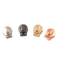 Nickel-free Gold #3 #5 Plate Clothes Removable Metal Zipper PullerZip HeadSlider