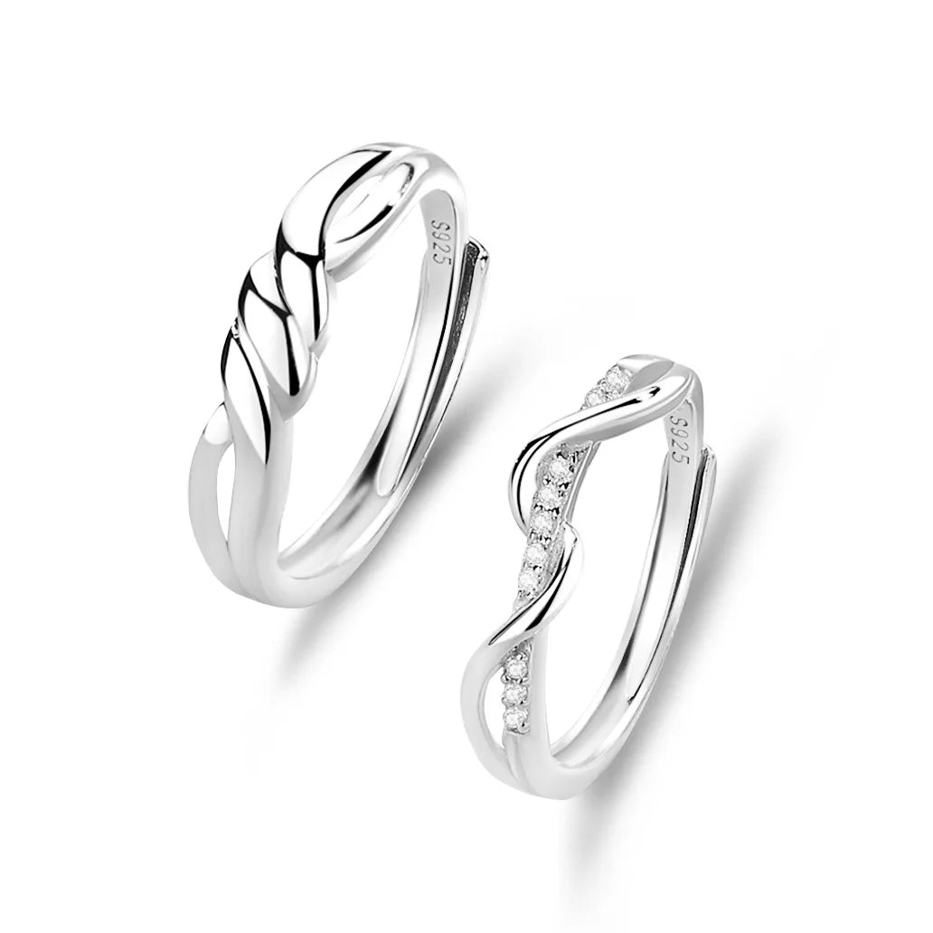 FDJZ-278 925 Sterling Silver Ring Luxury Small Delicate Contracted Personality Couples Silver Ring