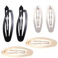 Hot Selling Oval Shape Snap Hair Clips Gold Siver Black BB Hairpins Baretes for Jewelry Making DIY Hairgrip Accessories