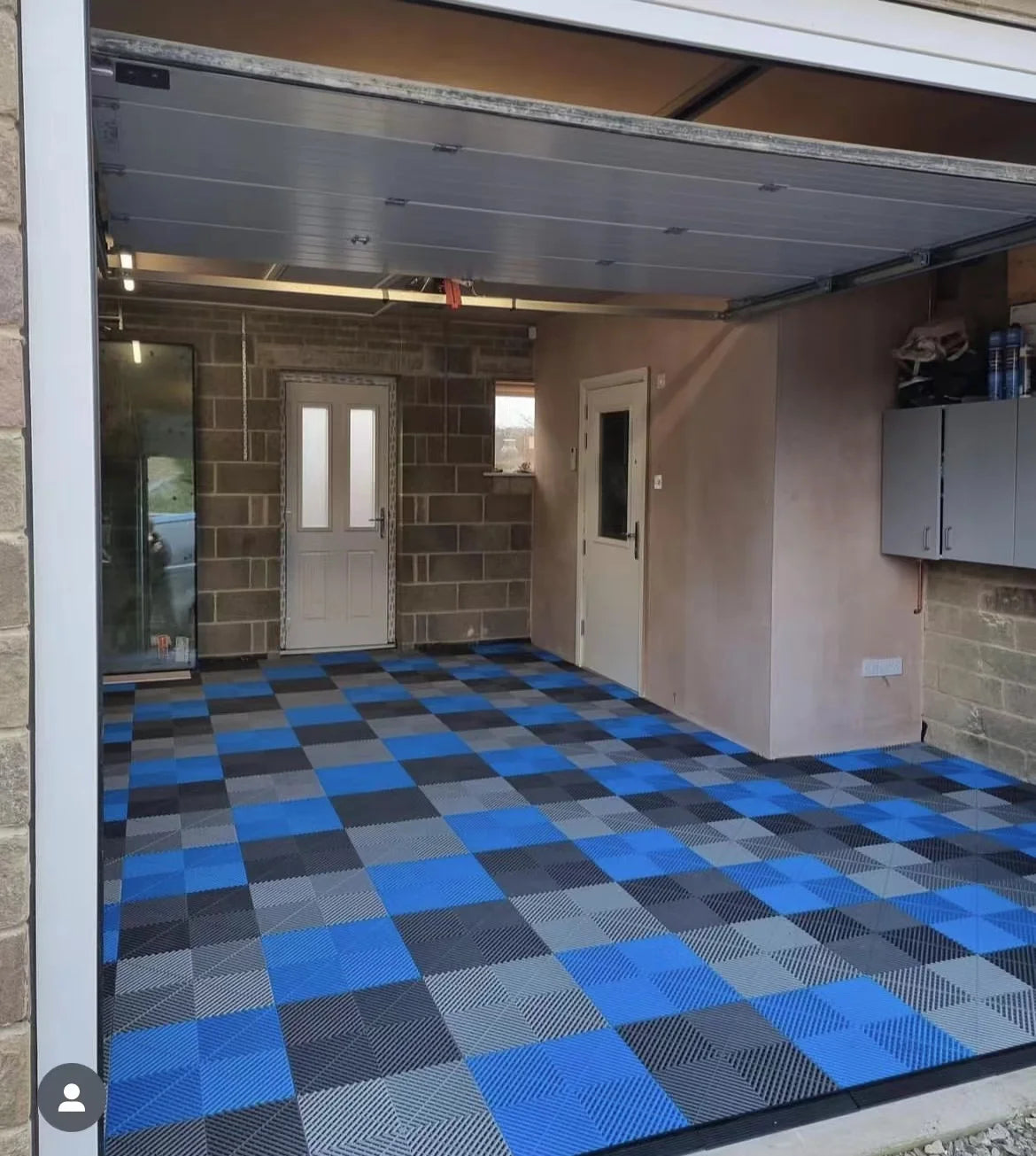 Motorcycle Floor Mat Garage Graphic Design Modular Garage Floor