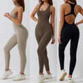Gym Tight Yoga Clothes Seamless Yoga Jumpsuit Sports and Fitness Jumpsuits Playsuits Bodysuits Womens Dresses