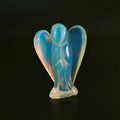 Huiying Hand Carving Natural Opalite Crystal Angel Decorative for Sale Crafts 1.5 Inch
