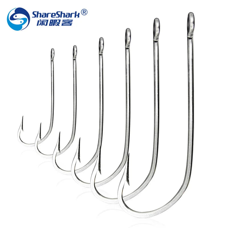Stainless Steel Saltwater Fishing Hook 34007 Long Shank Saltwater Hook