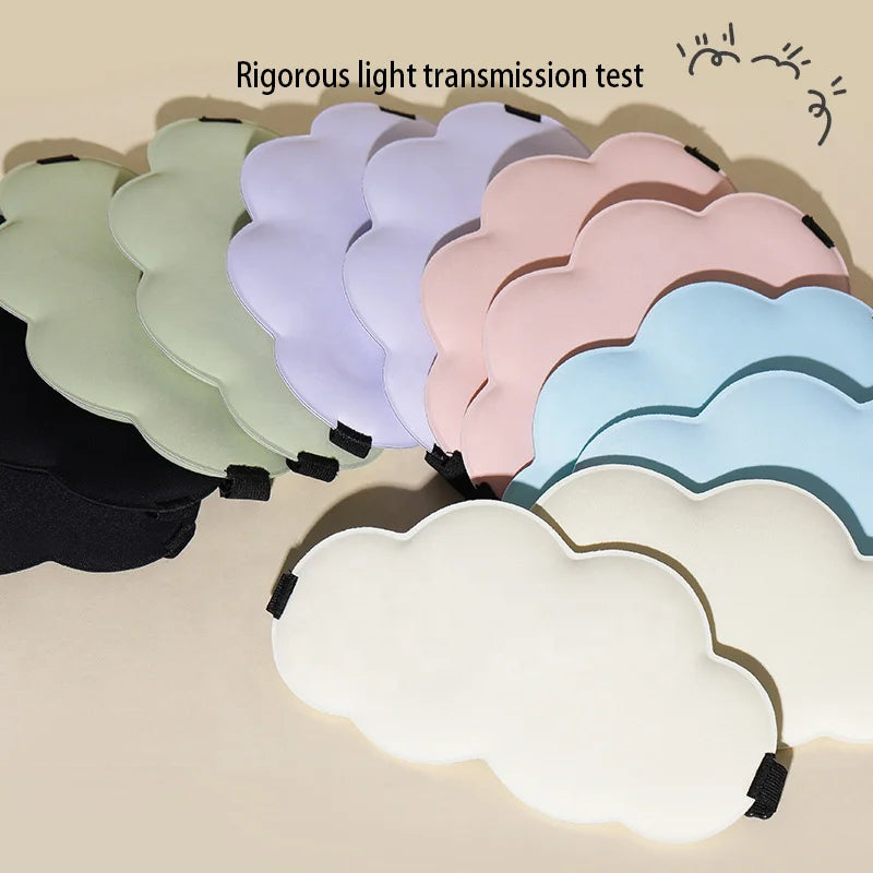 Adult Personalized Custom New Side Mulberry Adjustable Deep Sleep Face Sleeping Warm Eye Mask 3D Silk for Cloud Kids