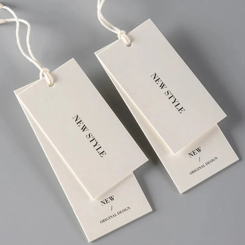 Multi-Layered Good Price SimpleDesign Personalized Custom Size & Thickness and Logo Garment Clothing Paper Hang Tags