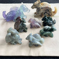 Wholesale Natural Gemstone Dragon Statue Healing Stones Quartz Crystal Carving Dragon Home Crystal Decoration