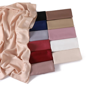 Hotsale Solid Color Muslim Women Habijabi Hijab Scarf Premium Chiffon Scarf Solid Color Scarf Shawl for Women