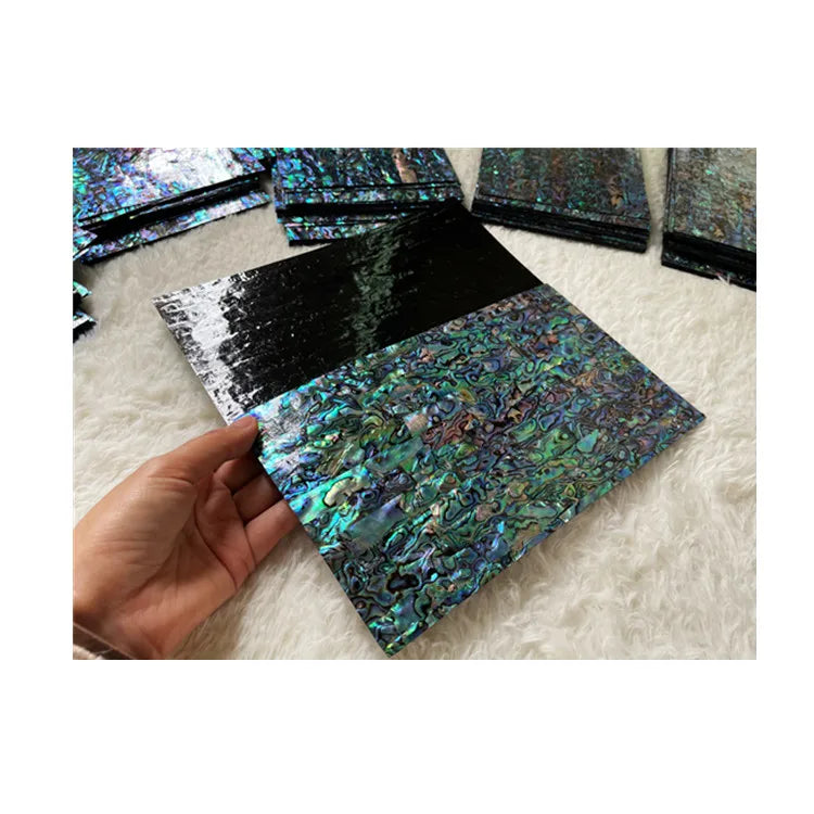 Natural Abalone Shell Mother of Pearl Sheets Polished with Backing Eco-Friendly for Furniture Art Crafts Wall Decoration