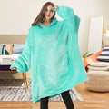 Women's Oversized Sherpa Lined Woven Eco-Friendly Anti-Pilling Cosy Sweatshirt Hoodie Adult Hooded Blanket