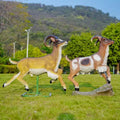 Jungle Animals Theme Events Rental Props Fiberglass Antelope Alpaca Gorilla Giraffe Lion Statues Resin Sculpture for Outdoor