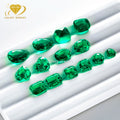 Wholesale Lab Grown Emerald Diamond Loose Gemstones Fancy Shape Oval Pear Round Heart Asscher Synthetic Columbia Zambia Emerald