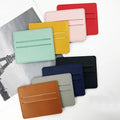 Cheapest Promotion Gift Sublimation Cash Bank Wallet Ultrathin Mini PU Leather Credit ID Card Holder Men