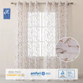 Wholesale Pastoral Leaves Embroidered Sheer Voile Drapes Window Curtains Valances for Living Room Tulle Window Curtain Rideau