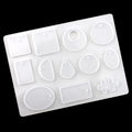 1060 Water Drop Ellipse Puzzle DIY Crystal Glue Dropping Mold Silicone Mirror Pendant Decoration Resina Moldes Silicona