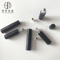 China Suppliers Portable Perfume Rollerball Bottles Stainless Steel Ball With Black Cap