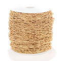 5Meters/Roll 4mm Wide Stainless Steel Round Flat Rectangle Chain Link Women Paper Clip Paperclip Link Chain Necklace
