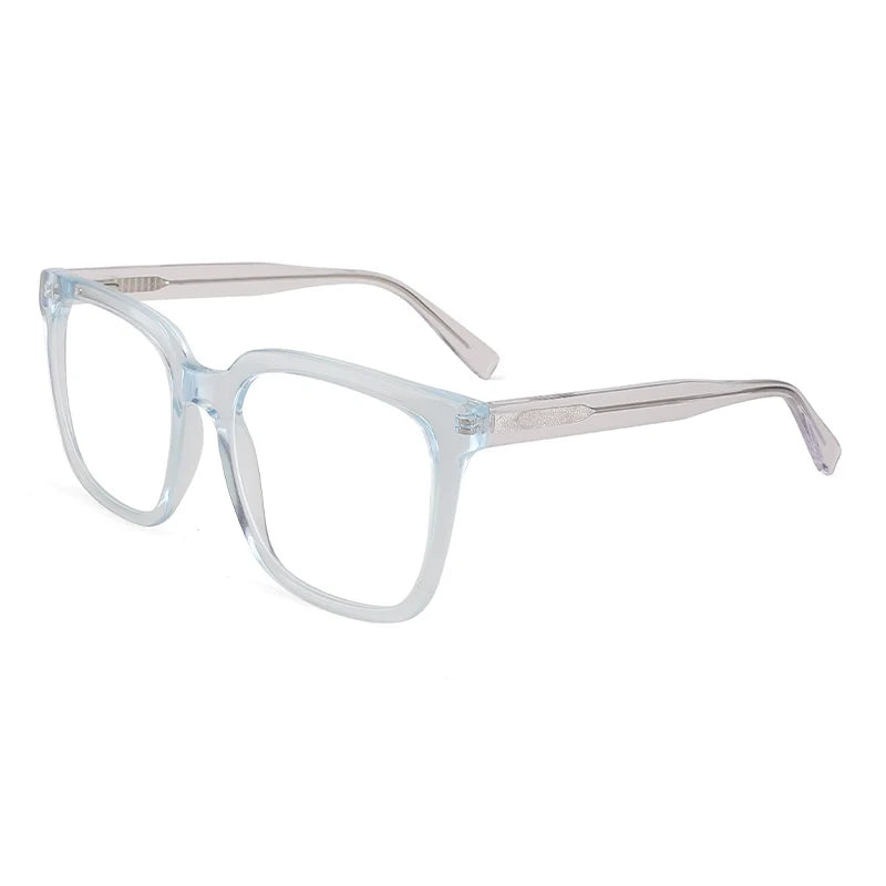 2024 Transparent Black Large Eyeglass Frame Frames Mens Optical Glasses Frame