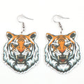 ERS872ER1749 Personalized Tiger Dangle Acrylic Earrings Jewelry for Women Factory Direct