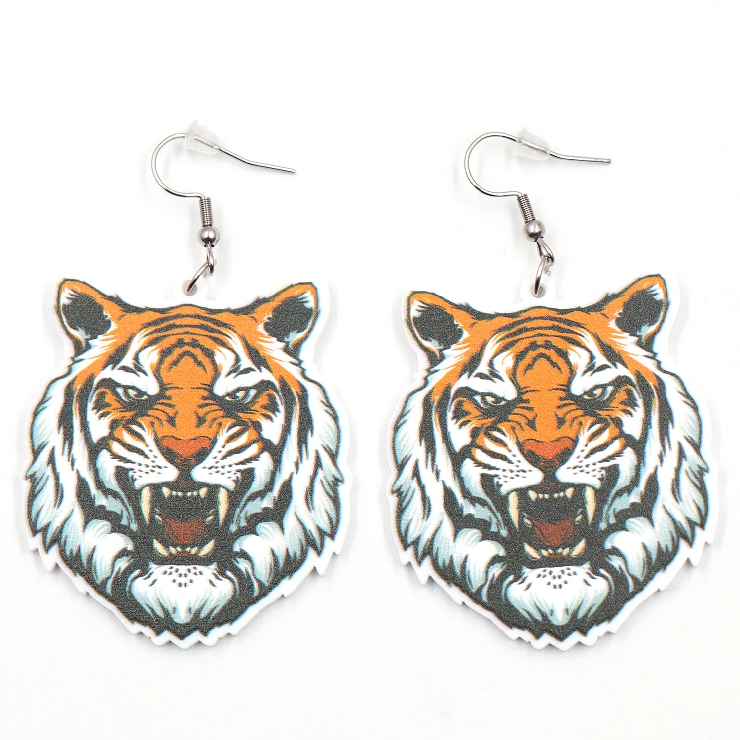 ERS872ER1749 Personalized Tiger Dangle Acrylic Earrings Jewelry for Women Factory Direct