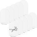 4x6 Inch Blank Frosted Arch Acrylic Table Sign With Clear Stand DIY Wedding Table Number Restaurant Menu Sign Bar List Sign