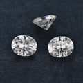 Fancy Cut Oval Lab Created White Loose Moissanite Stones with Rose-Like Appearance and Color Play/Fire SICGEM Brand