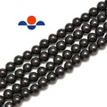 YMJ Wholesale Products 4mm-12mm Elite Shungite Round Gemstone Beadsfor Jewelry Earrings Pendant  Necklace Bracelet Making DIY