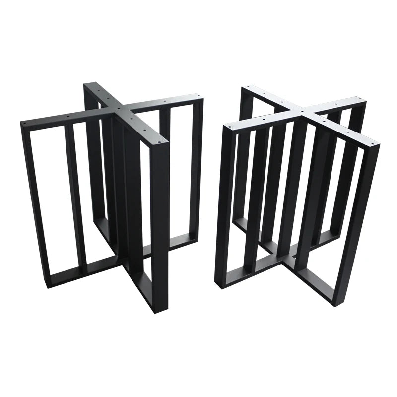 Wf Furniture for Home Industrial Cast Iron Steel Frame Dinning Coffee Dining Table Base for Kitchen Hotel Outdoor Use