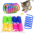 Indoor Cat Playful Spiral Spring Durable Colorful Plastic Interactive Movement Toy for Exercise & Fitness