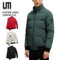 OEM Service Cheap Wholesale Dropshipping Winter Men Clothing Warm Parkas Polyester Cotton Coats Windproof Plus Size Jackets