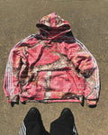 Custom Hooded Sweatshirt Heavyweight Boxy Pullover Dtg Sublimation Print Hunting Oversized Camouflage Real Tree Camo Hoodie Men