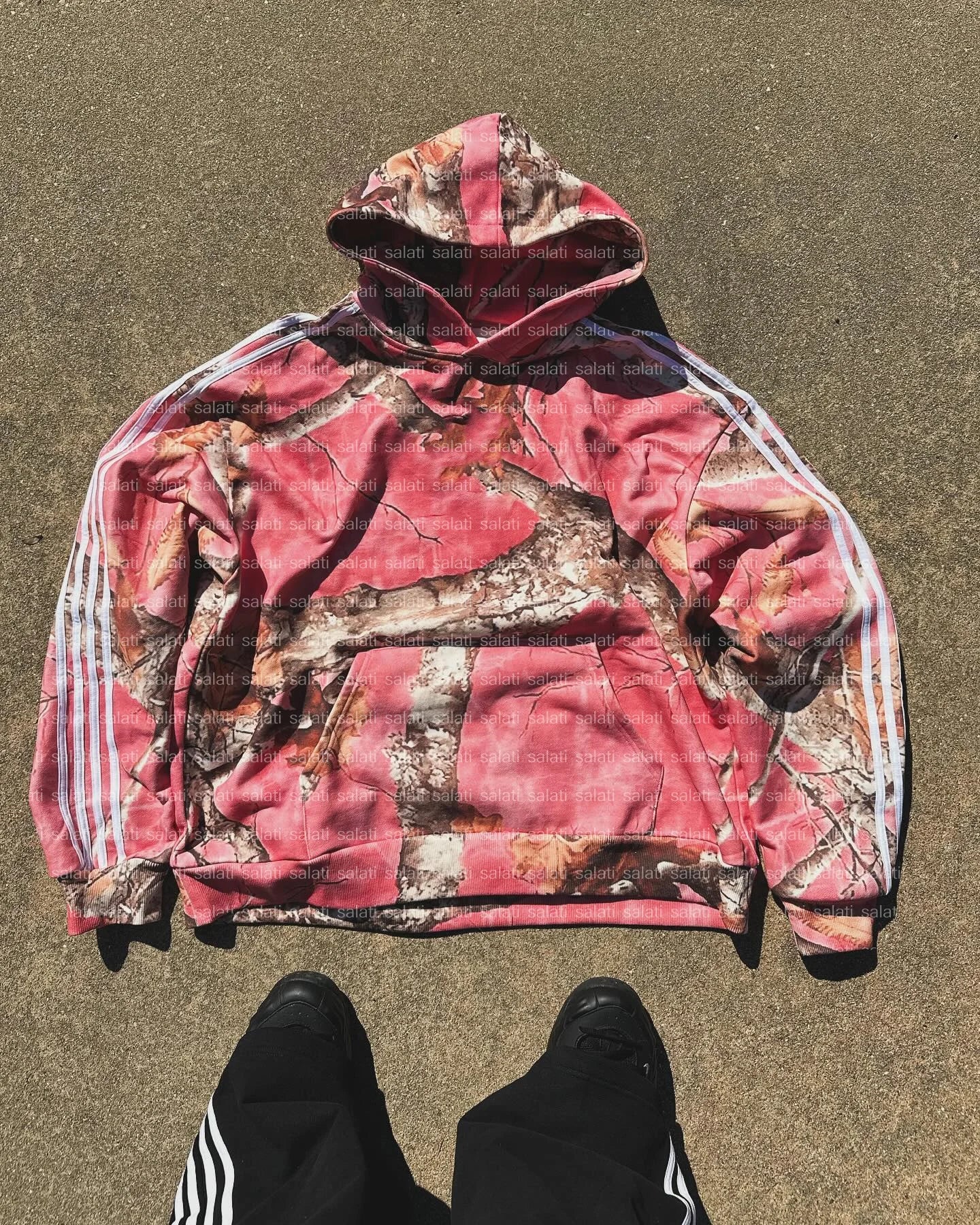 Custom Hooded Sweatshirt Heavyweight Boxy Pullover Dtg Sublimation Print Hunting Oversized Camouflage Real Tree Camo Hoodie Men