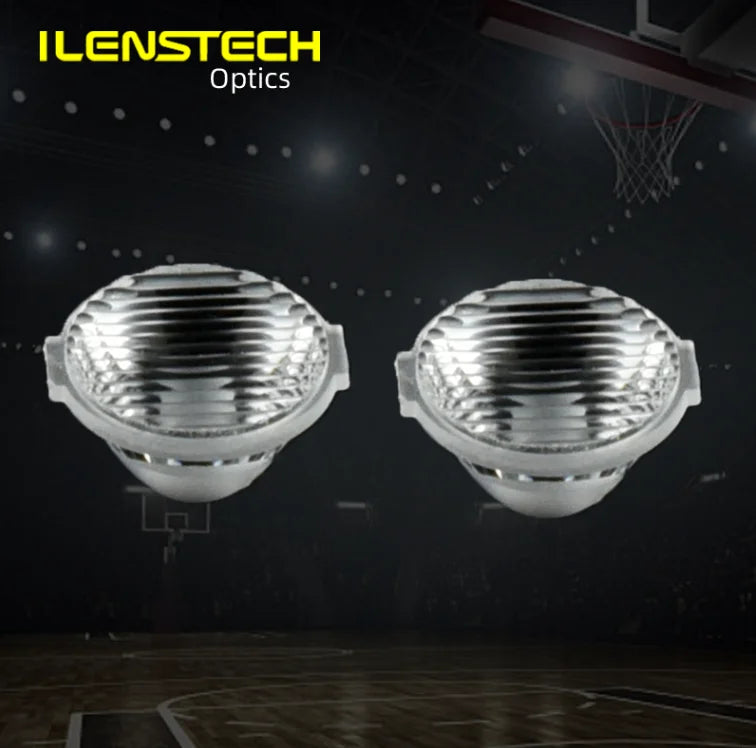Ilenstech Lente Spotlight 15 X 45 Degree 3030 Wall Washer Lens / 13mm Single Led Lens with Holder