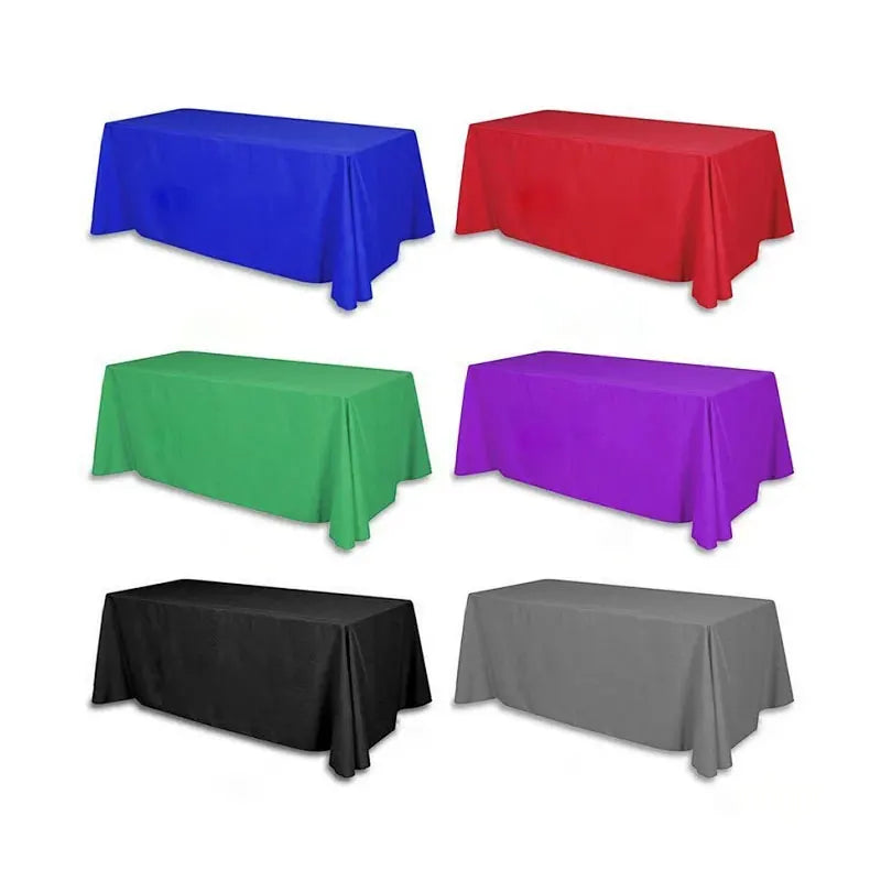 Best Selling Custom Print Logo 6ft 8ft Rectangular Fitted Stretch Tablecloth Folding Advertising Protector for Advertising Event