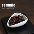 Barista Tools Accessories Coffee Bean Scoop Shovel Ceramic Measuring Cup Coffee Bean Dosing Trays With Green Blue