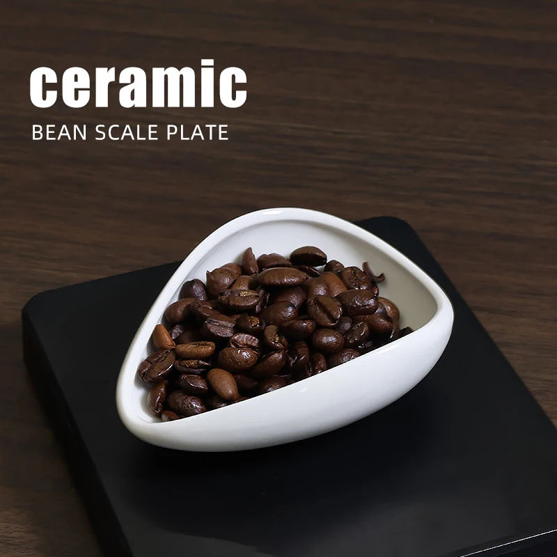 Barista Tools Accessories Coffee Bean Scoop Shovel Ceramic Measuring Cup Coffee Bean Dosing Trays With Green Blue