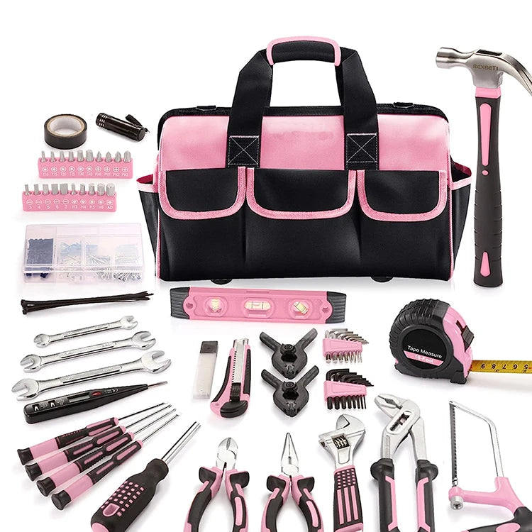 219PCS Household Hand Tool Set with Carrying Case CR-V Wrench Pliers Screwdriver Socket Kit OEM Custom