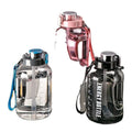 LS 1-Gallon Portable Fitness Water Bottle for Outdoor Sports Super Large Capacity Ton Barrel Graduated Straw Direct Drinking