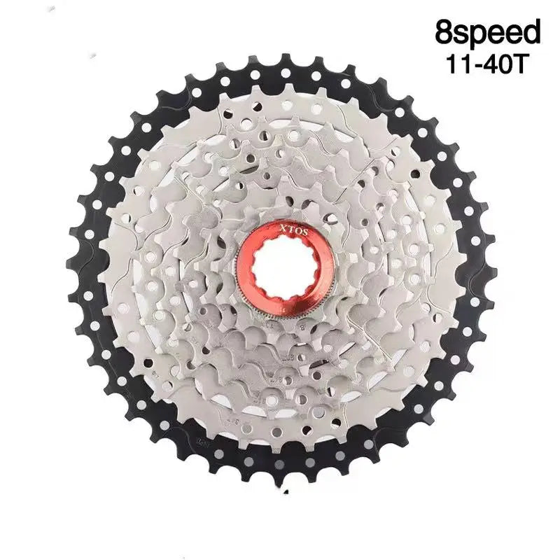 MTB 8s 11-40T Cassette Bicycle 1x8 Speed Freewheel Durable Steel Gear K7 for M410 TX800 Mountain Bike Parts HG Tpye